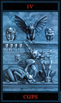  - The Gothic Tarot - ʥ - Four Of Cups