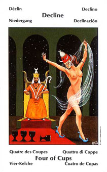 Űֿ - Barbara Walker Tarot - ʥ - Four Of Cups