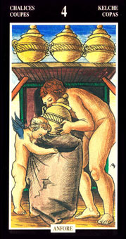  - Illuminate Ancient Tarots - ʥ - Four Of Cups