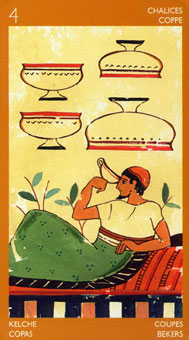 ³ - Etruscan Tarot - ʥ - Four Of Cups