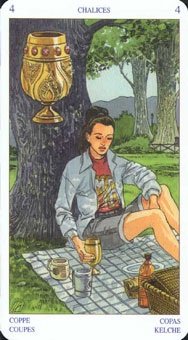 ͽ - Pagan Tarot - ʥ - Four Of Cups