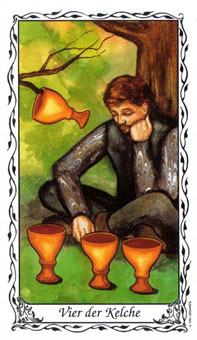 ޵ - Das Hudes Tarot - ʥ - Four Of Cups