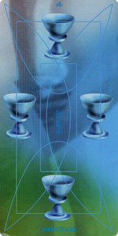 ǵﰲ - Adrian Tarot - ʥ - Four Of Cups