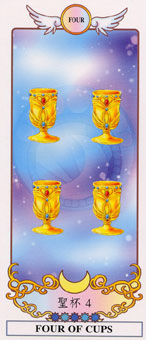 ϣ - Grecian Eudaemon Tarot - ʥ - Four Of Cups