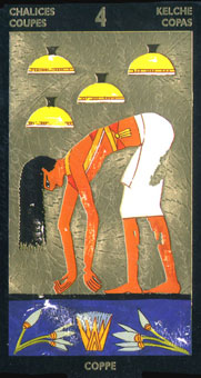  - Nefertaris Tarot - ʥ - Four Of Cups