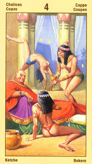 ˹ - Ramses Tarot of Eternity - ʥ - Four Of Cups