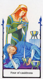 ž - Tarot Of The Old Path - ʥ - Four Of Cups