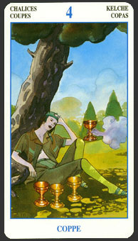  - Secret Tarot - ʥ - Four Of Cups