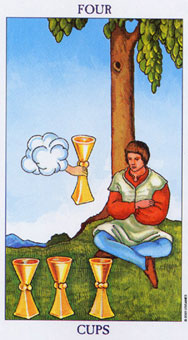 ΰ - Radiant Rider-Waite Tarot - ʥ - Four Of Cups