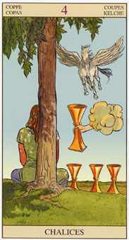 ӽΰ - Tarot of the New Vision - ʥ - Four Of Cups