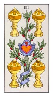 ʹ - Angel Tarot - ʥ - Four Of Cups