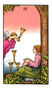 ŵ - Connolly Tarot - ʥ - Four Of Cups