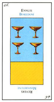  - Etteilla Tarot - ʥ - Four Of Cups