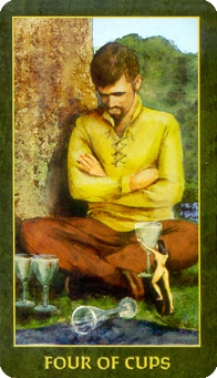 䴫˵ - Folklore Tarot - ʥ - Four Of Cups