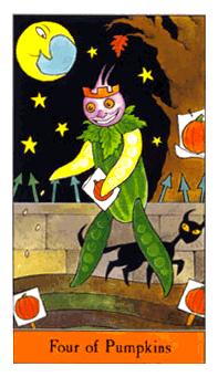 ʥ - Halloween Tarot - Ǯ - Four Of Pentacles