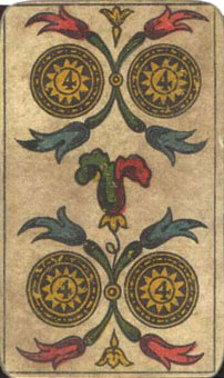 I - I Tarot - Ǯ - Four Of Pentacles