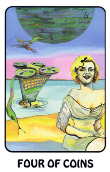  - Karma Tarot - Ǯ - Four Of Pentacles