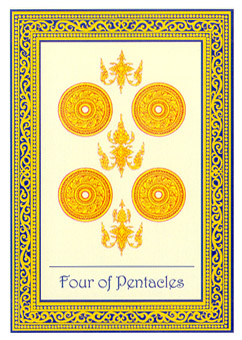 ̩ʼ - Royal Thai Tarot - Ǯ - Four Of Pentacles