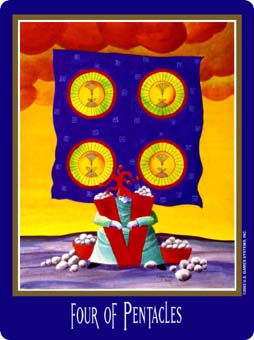  - New Century Tarot - Ǯ - Four Of Pentacles