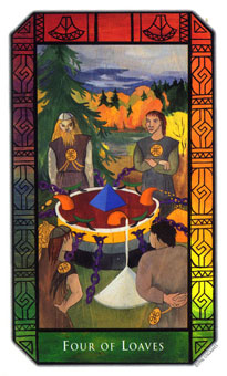 ʷʫ - Kalevala Tarot - Ǯ - Four Of Pentacles