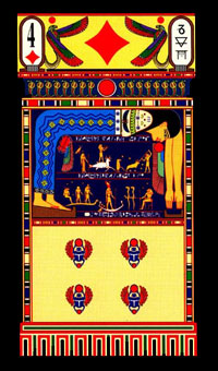 ͸֮ʥ - Holy Tot Tarot - Ǯ - Four Of Pentacles