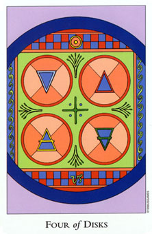  - Tarot Of The Sephiroth - Ǯ - Four Of Pentacles