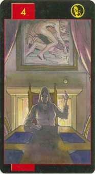 ʬ - Corpse Tarot - Ǯ - Four Of Pentacles