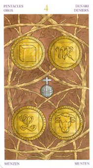 ռ˿ - Wirth Tarot Of Trade Edition - Ǯ - Four Of Pentacles