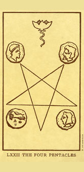 ˣUSG - Egyptian Tarot - Ǯ - Four Of Pentacles