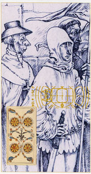 ǧ꣨ƽʱ - Tarot of the III Millenium - Ǯ - Four Of Pentacles