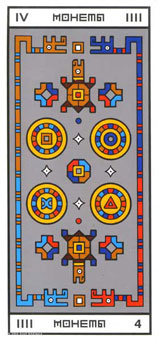 ϲ - Rocambole Tarot - Ǯ - Four Of Pentacles