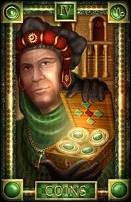  - Tarot of Dreams - Ǯ - Four Of Pentacles