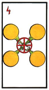  - Esoterico Tarot - Ǯ - Four Of Pentacles