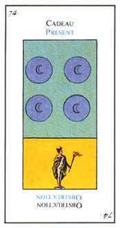  - Etteilla Tarot - Ǯ - Four Of Pentacles