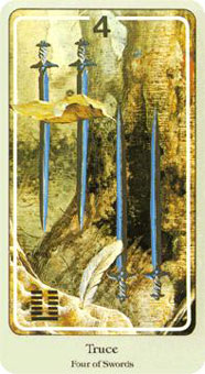  - Haindl Tarot -  - Four Of Swords