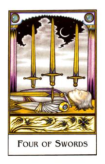  - Palladini Tarot -  - Four Of Swords