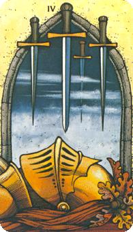 Ħ - Morgan-Greer Tarot -  - Four Of Swords