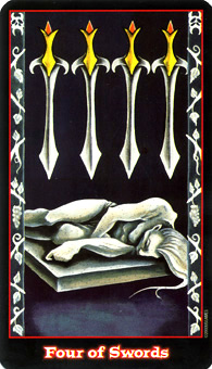 Ѫ - Vampire Tarot -  - Four Of Swords