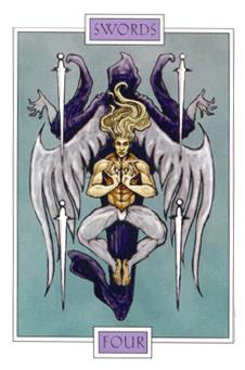  - Winged Spirit Tarot -  - Four Of Swords