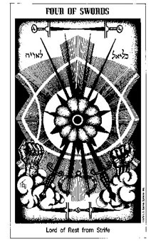 ʿ - The Hermetic Tarot -  - Four Of Swords