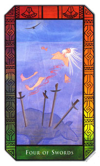 ʷʫ - Kalevala Tarot -  - Four Of Swords