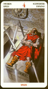  - Celtic Tarot -  - Four Of Swords