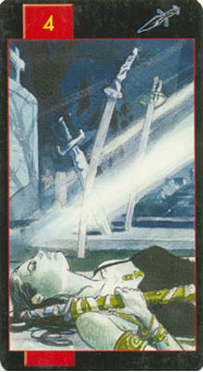 ʬ - Corpse Tarot -  - Four Of Swords