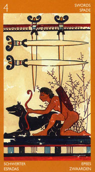 ³ - Etruscan Tarot -  - Four Of Swords