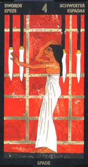  - Nefertaris Tarot -  - Four Of Swords