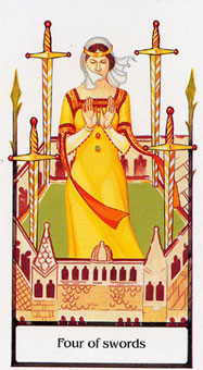 ž - Tarot Of The Old Path -  - Four Of Swords