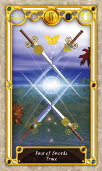 Ѱ - Quest Tarot -  - Four Of Swords