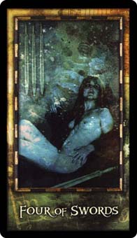 Ϲ - Archeon Tarot -  - Four Of Swords