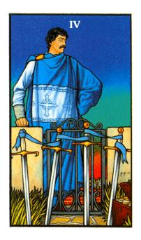 ŵ - Connolly Tarot -  - Four Of Swords