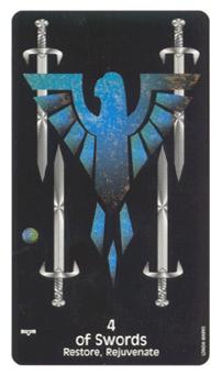 ѻħ - Crows Magick Tarot -  - Four Of Swords